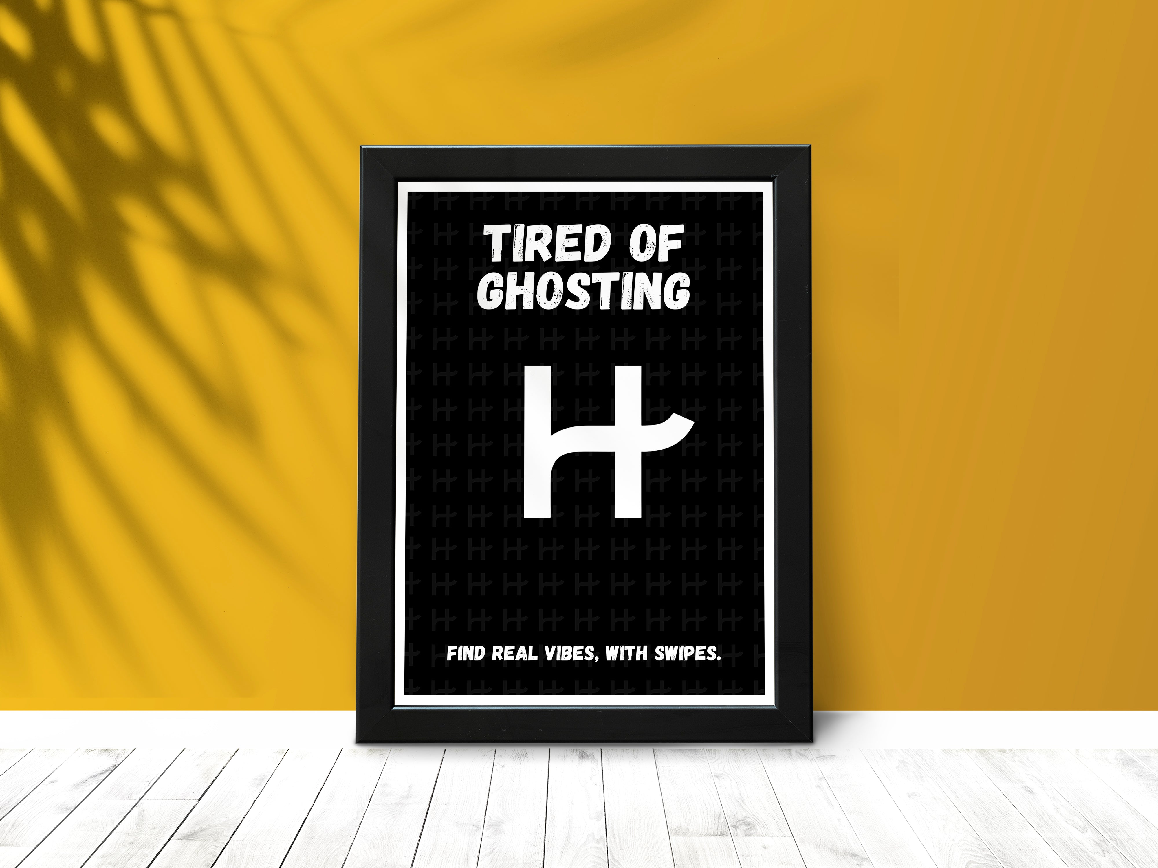 "HINGE SWIPE, MATCH & CHAT" – Fun Dating Poster for Singles