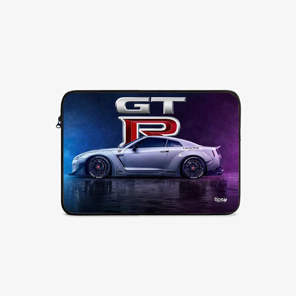 "NISSAN GT-R NEON DIGITAL ART" Laptop Sleeves:Bold Modern Design for Every Size