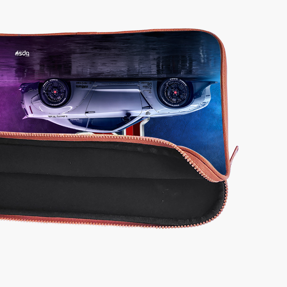 "NISSAN GT-R NEON DIGITAL ART" Laptop Sleeves:Bold Modern Design for Every Size
