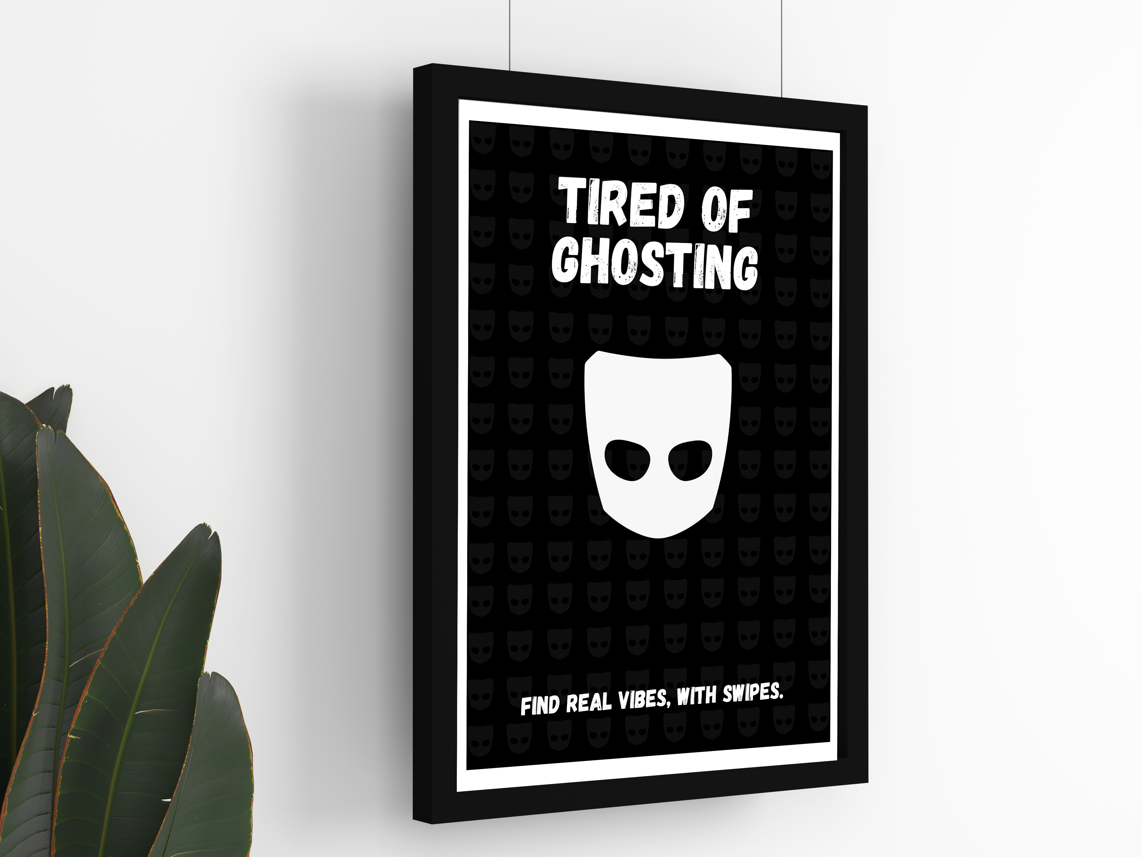 GRINDR SWIPE, MATCH & CHAT – Vibrant Poster for LGBTQ+ Dating