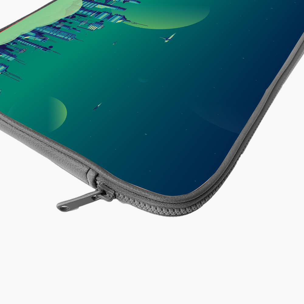 "FUTURE CITY" Laptop Sleeves:Bold Modern Design for Every Size