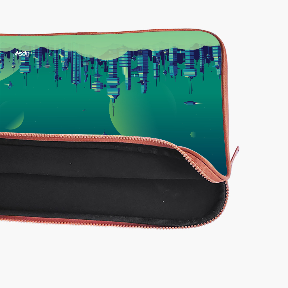 "FUTURE CITY" Laptop Sleeves:Bold Modern Design for Every Size