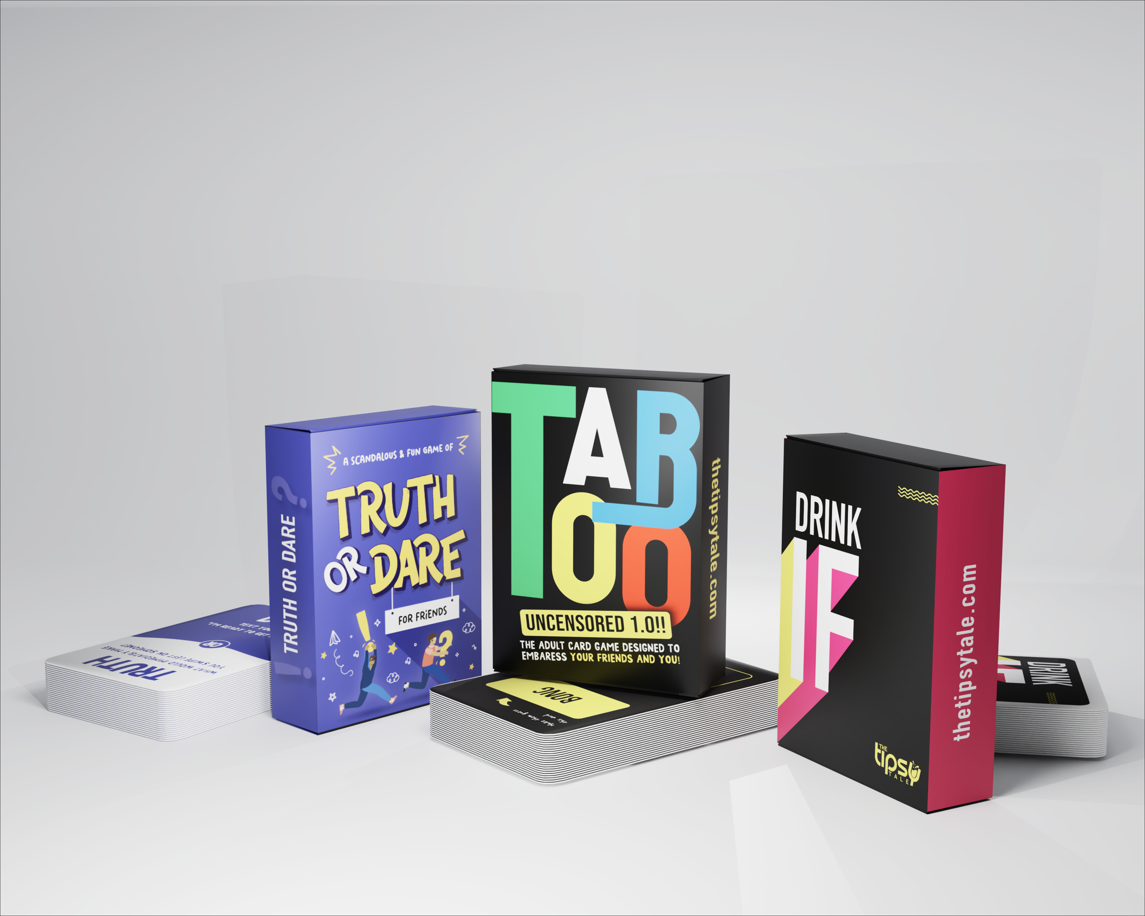Drink If + Taboo + Truth & Dare Combo – Party Card Games for Friends