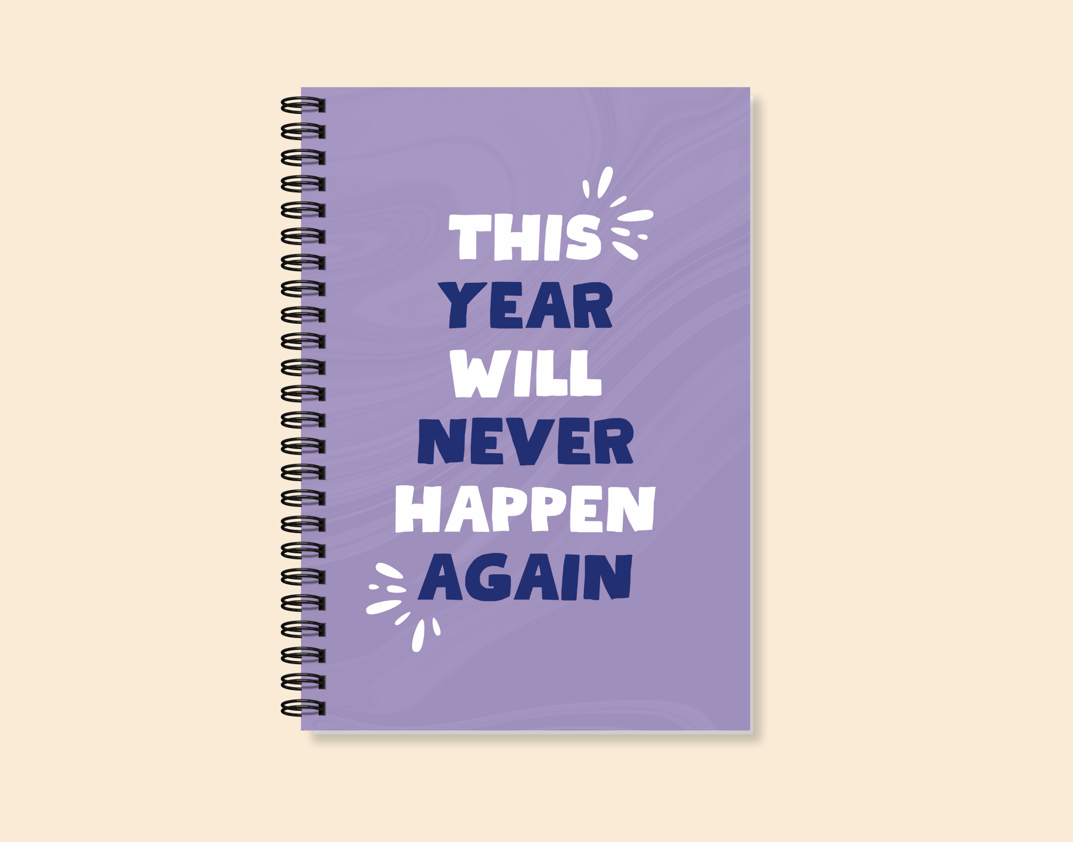 "THIS YEAR WILL NEVER HAPPEN AGAIN" – Elegant & Inspiring Diary for Daily Reflection