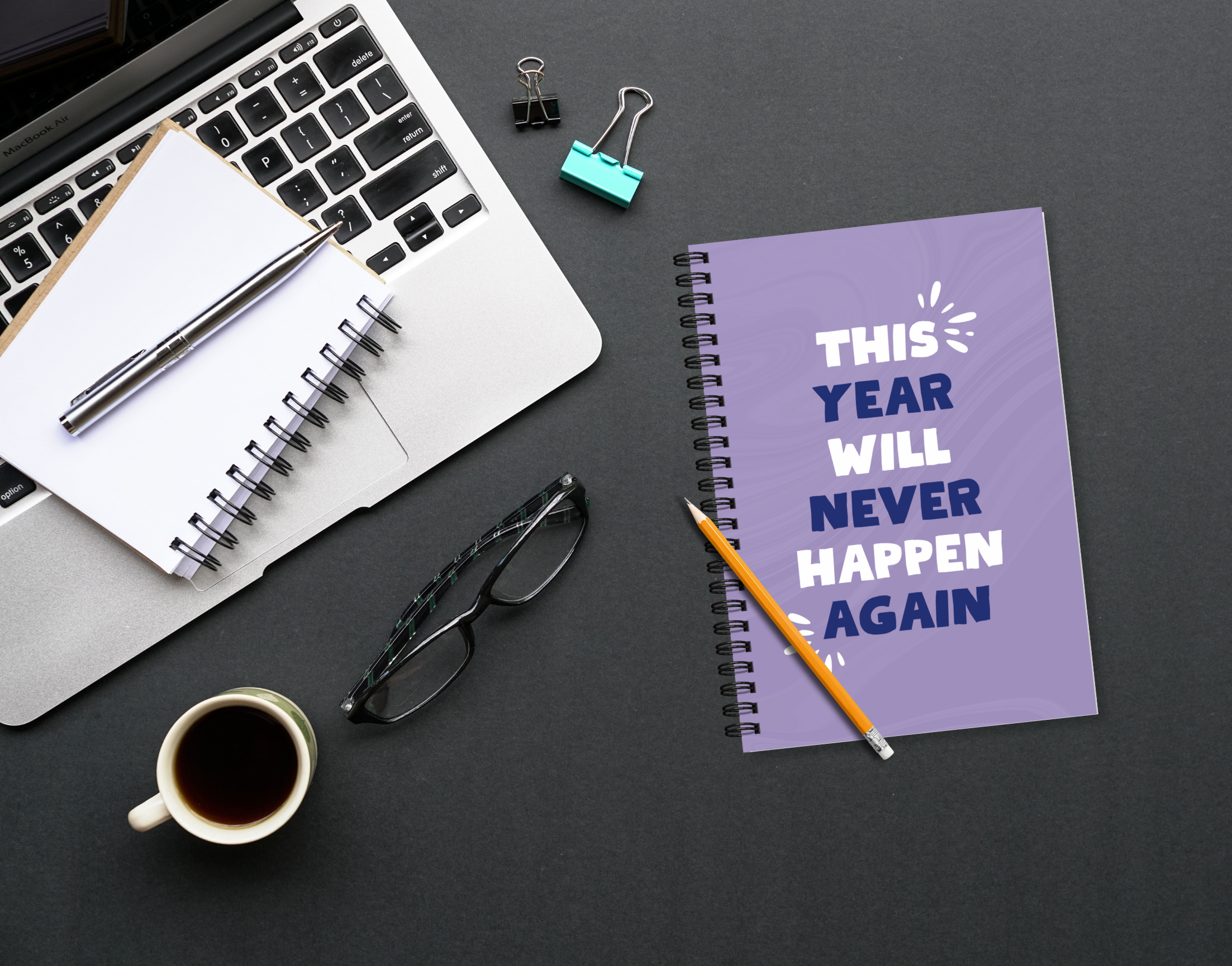"THIS YEAR WILL NEVER HAPPEN AGAIN" – Elegant & Inspiring Diary for Daily Reflection