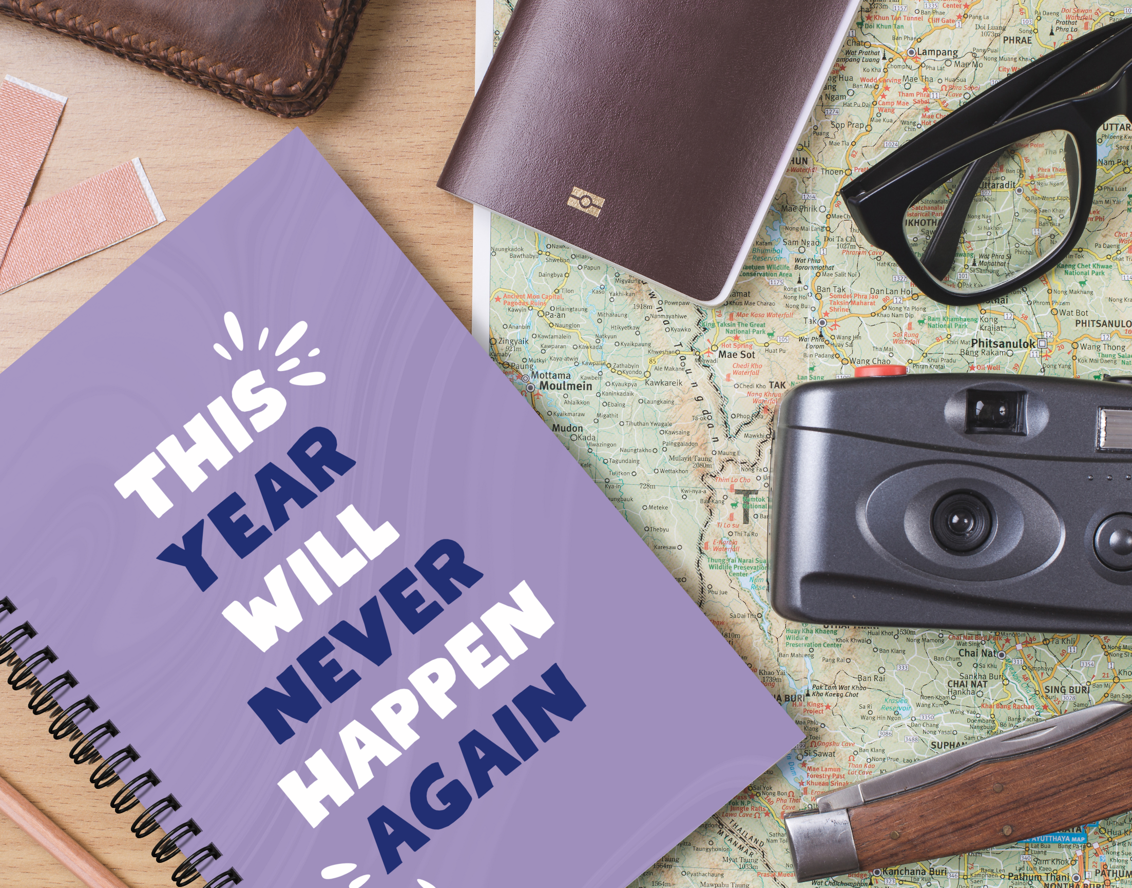"THIS YEAR WILL NEVER HAPPEN AGAIN" – Elegant & Inspiring Diary for Daily Reflection