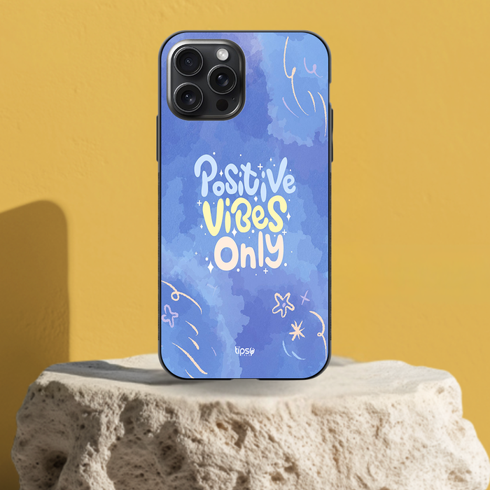"POSITIVE VIBES ONLY" -Mobile Covers Shock Resistant, Slim & Stylish Cases
