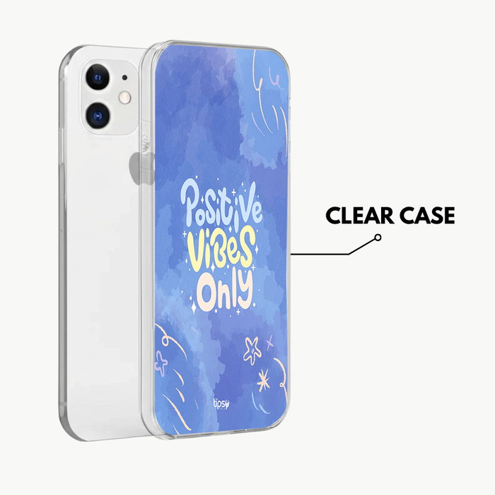 "POSITIVE VIBES ONLY" -Mobile Covers Shock Resistant, Slim & Stylish Cases
