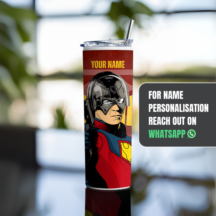 "PEACEMAKER" Tumbler with Metal Straw