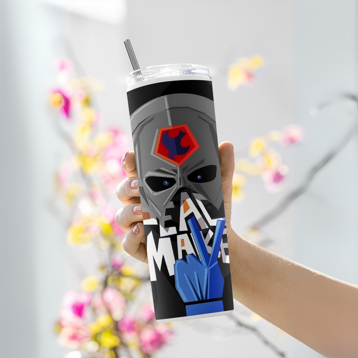 "PEACEMAKER DC" Tumbler with Metal Straw