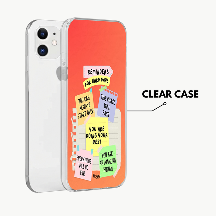"REMINDERS FOR HARD DAYS" -Mobile Covers Shock Resistant, Slim & Stylish Cases
