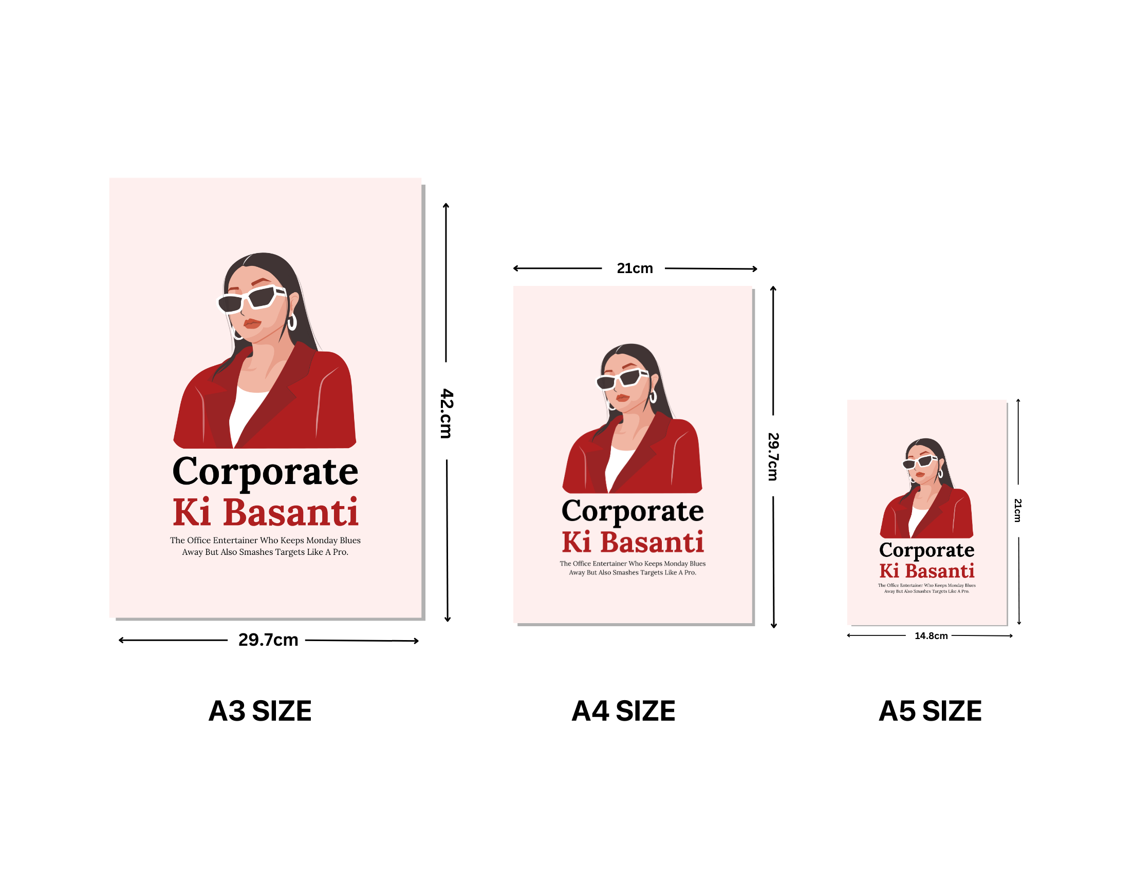 "CORPORATE KI BASANTI- Corporate edition"- Shiny & Sturdy Metallic Poster Art That Pops & Sticks (Literally!)