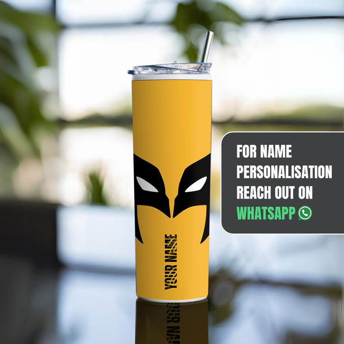 "WOLVERINE" Tumbler with Metal Straw