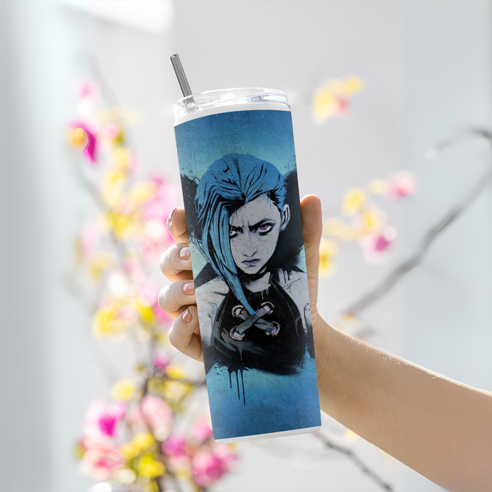 "JINX - GRAFFITI" Tumbler with Metal Straw