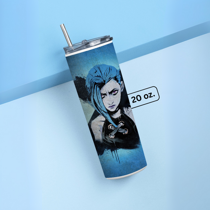 "JINX - GRAFFITI" Tumbler with Metal Straw