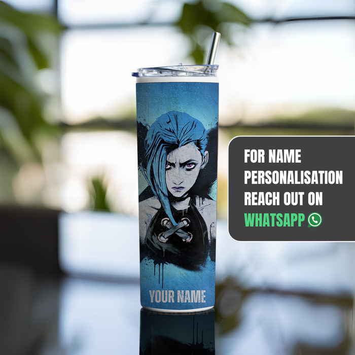 "JINX - GRAFFITI" Tumbler with Metal Straw