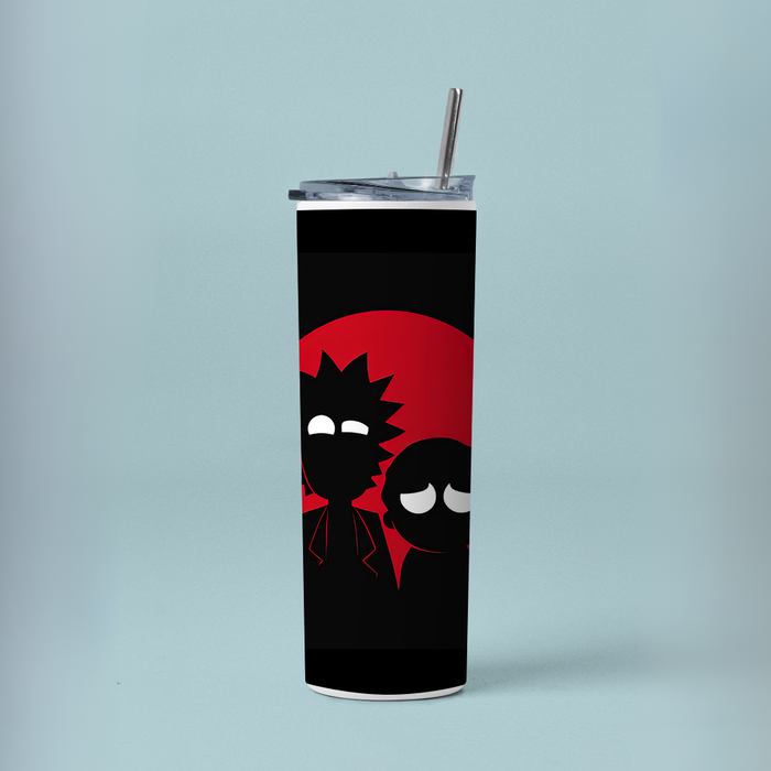"RICK & MORTY THEME" Tumbler with Metal Straw