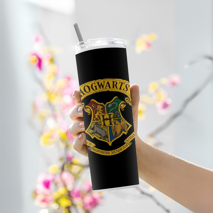 "HOGWARTS THEME EDITION" Tumbler with Metal Straw