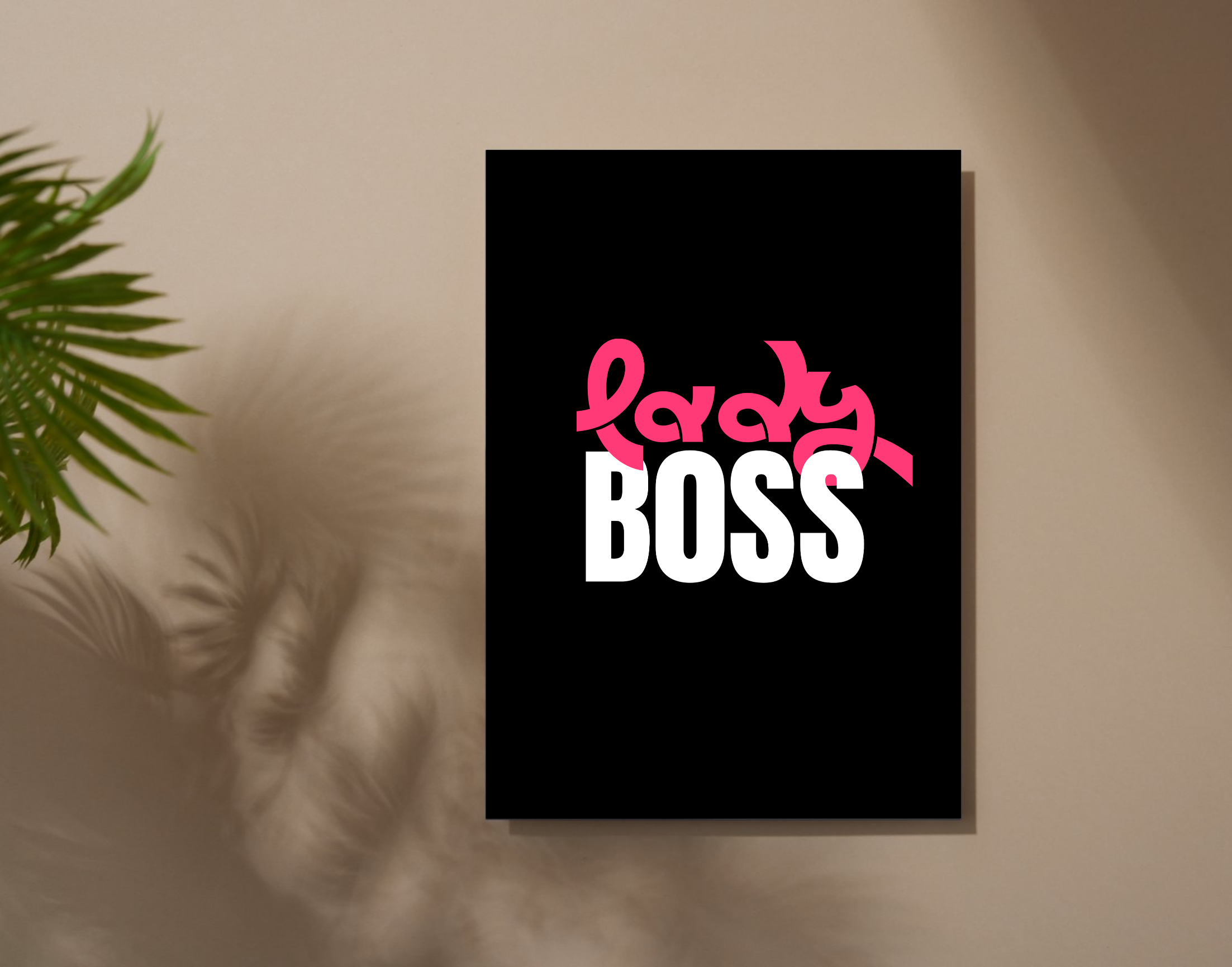 "LADY BOSS -Corporate Edition"- Shiny & Sturdy Metallic Poster Art That Pops & Sticks (Literally!)