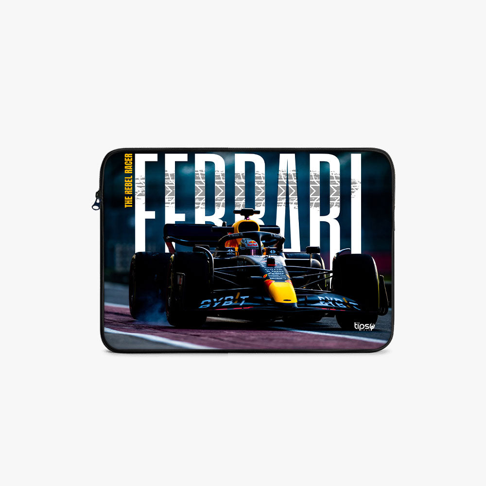 "THE REBEL RACER - FERRARI" Laptop Sleeves:Bold Modern Design for Every Size
