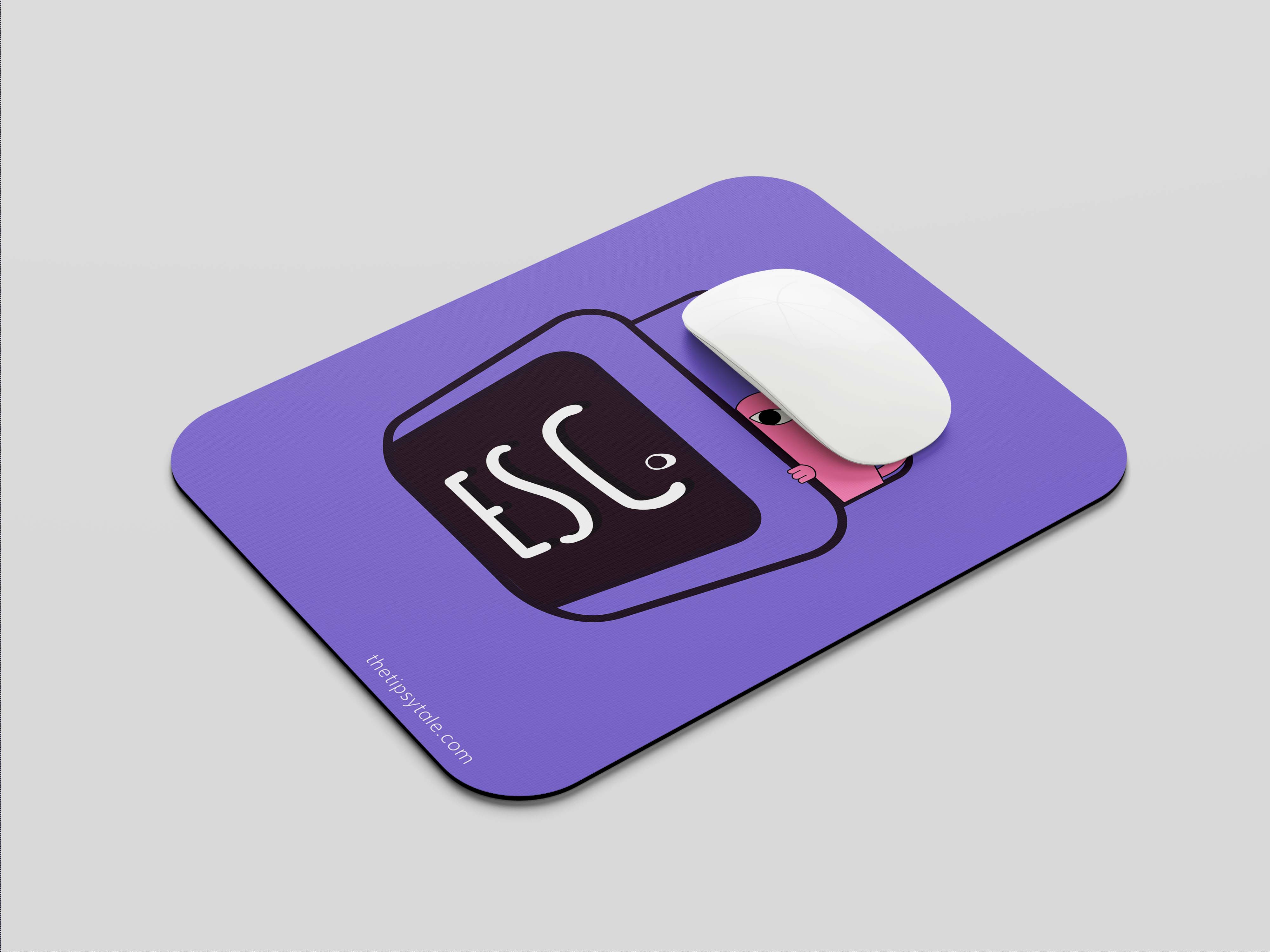 Press to Escape the Office Grind:Mouse Pad