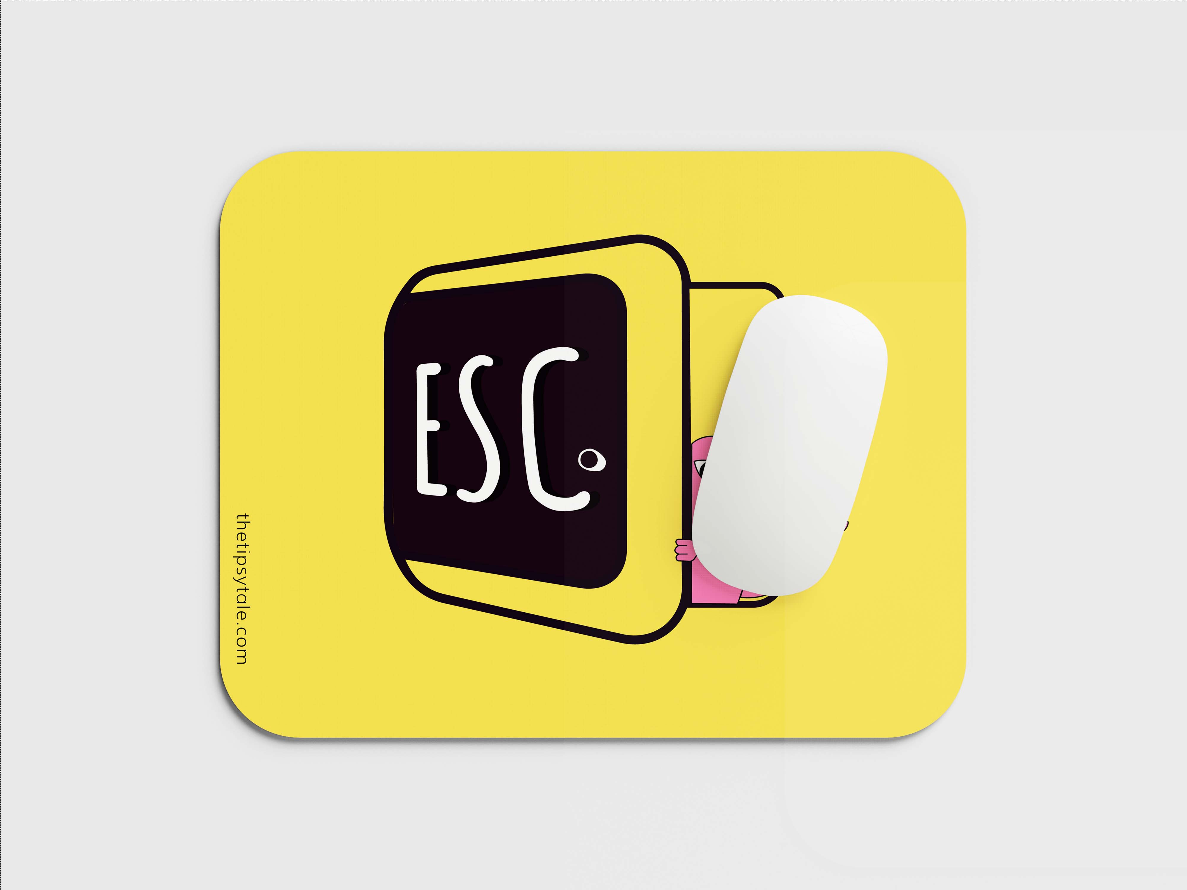 Press to Escape the Office Grind:Mouse Pad