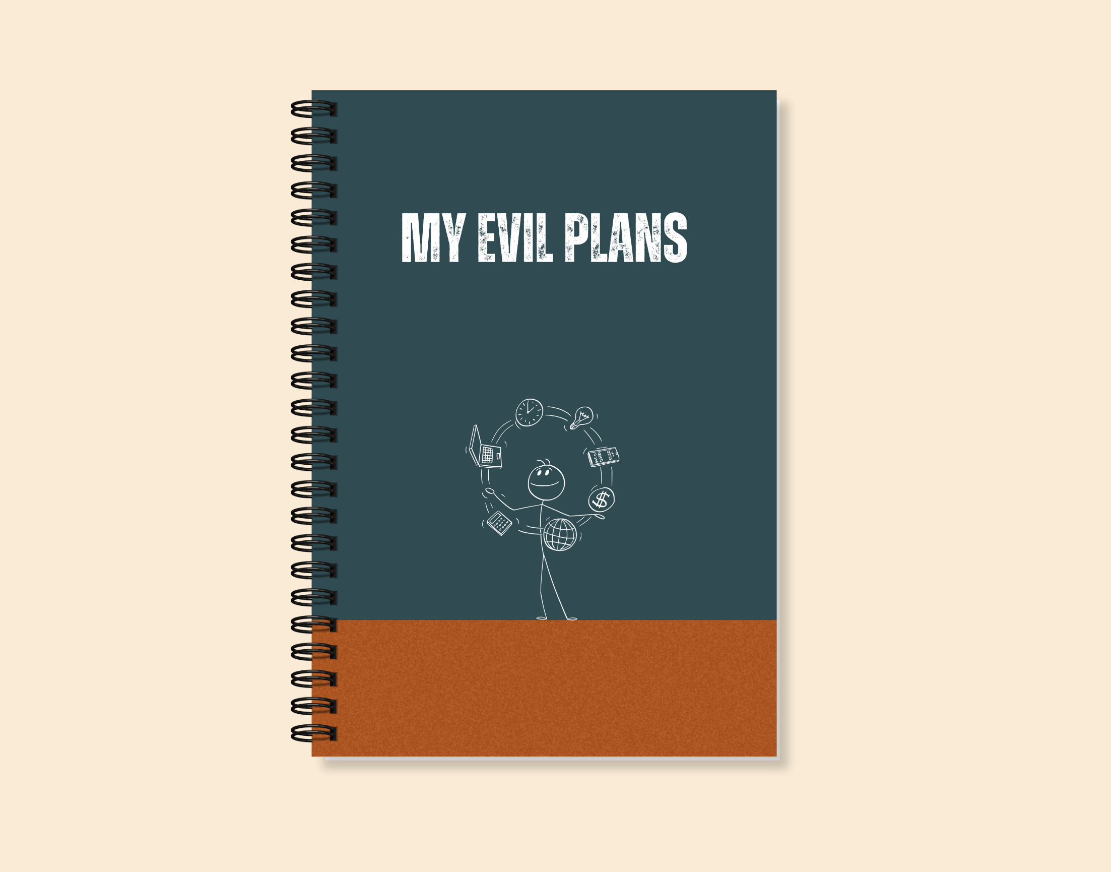"EVIL PLAN" – Elegant & Inspiring Diary for Daily Reflection