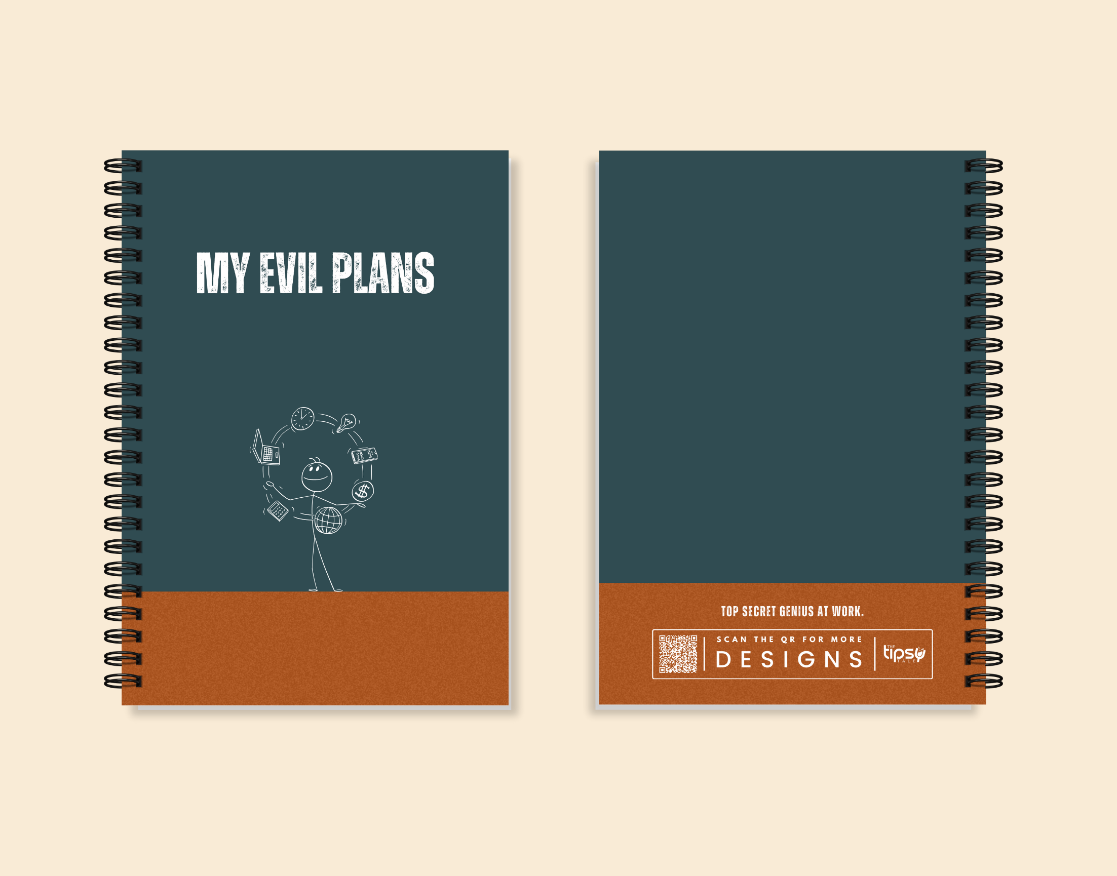 "EVIL PLAN" – Elegant & Inspiring Diary for Daily Reflection
