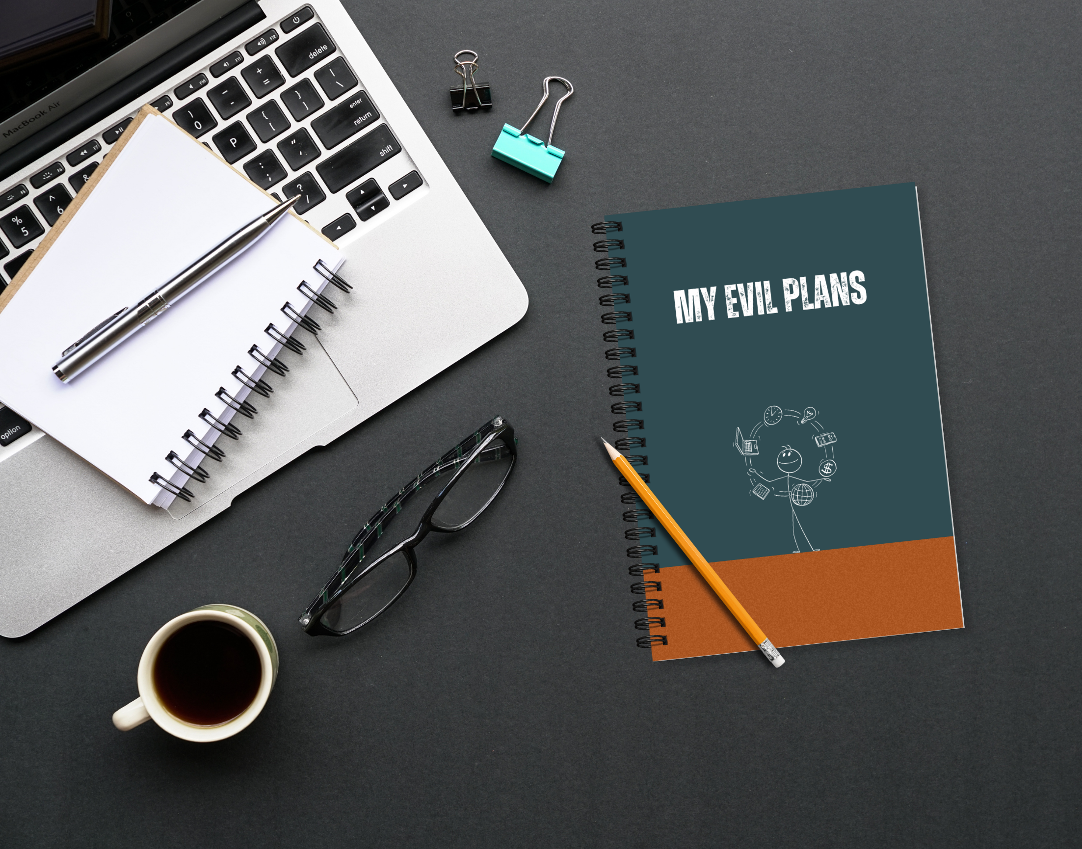 "EVIL PLAN" – Elegant & Inspiring Diary for Daily Reflection