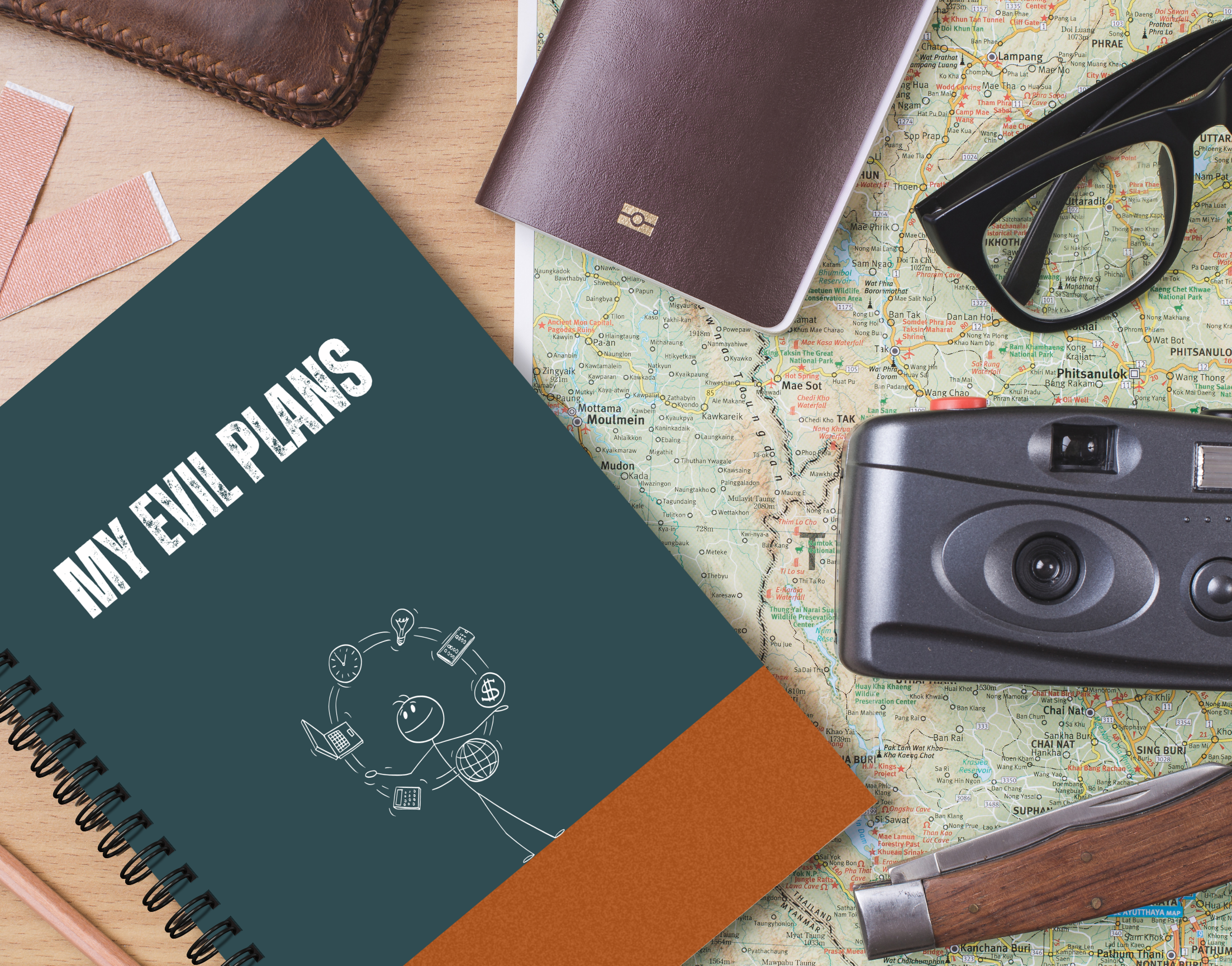 "EVIL PLAN" – Elegant & Inspiring Diary for Daily Reflection