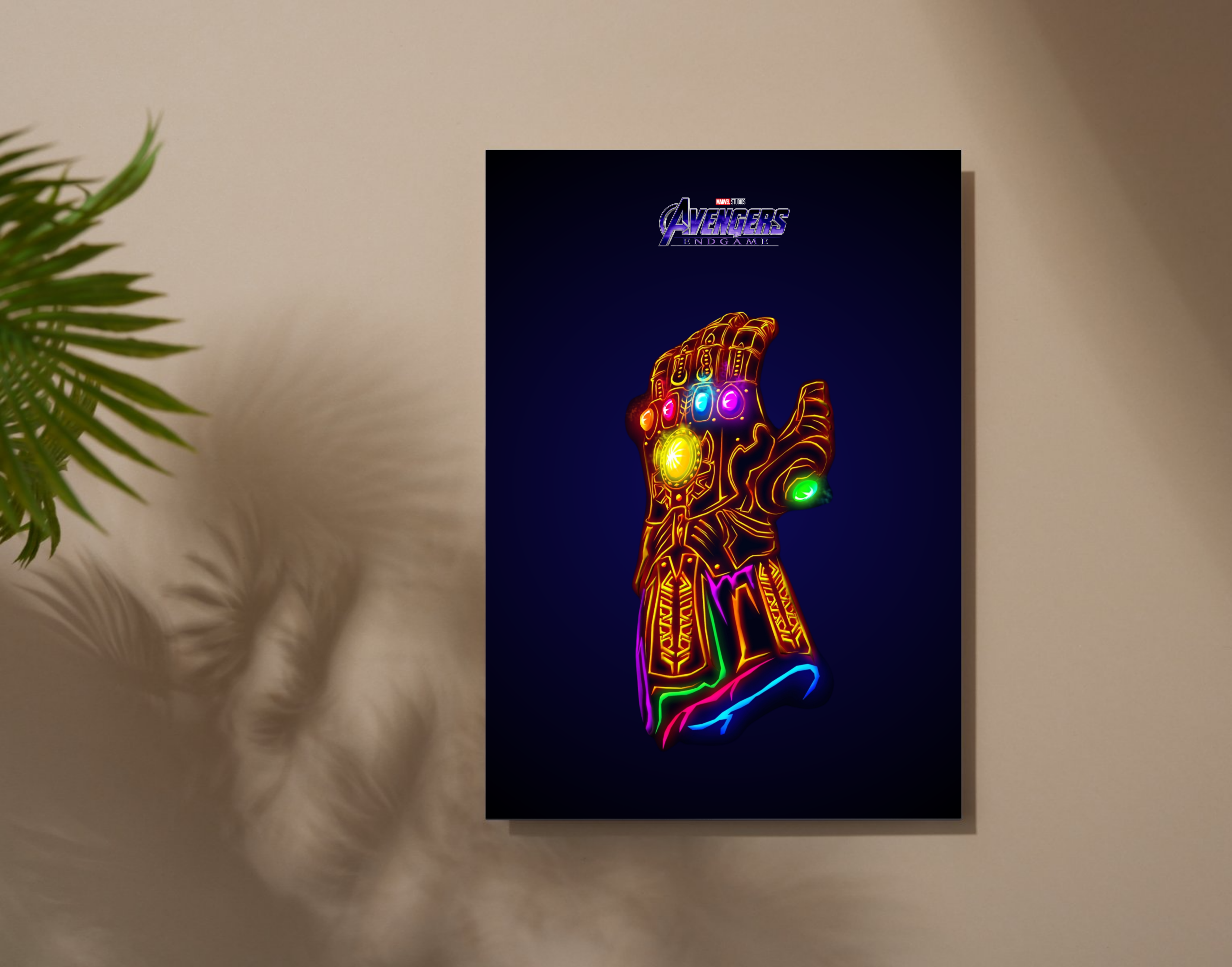 "THANOS-INFINITY STONES"- Shiny & Sturdy Metallic Poster Art That Pops & Sticks (Literally!)