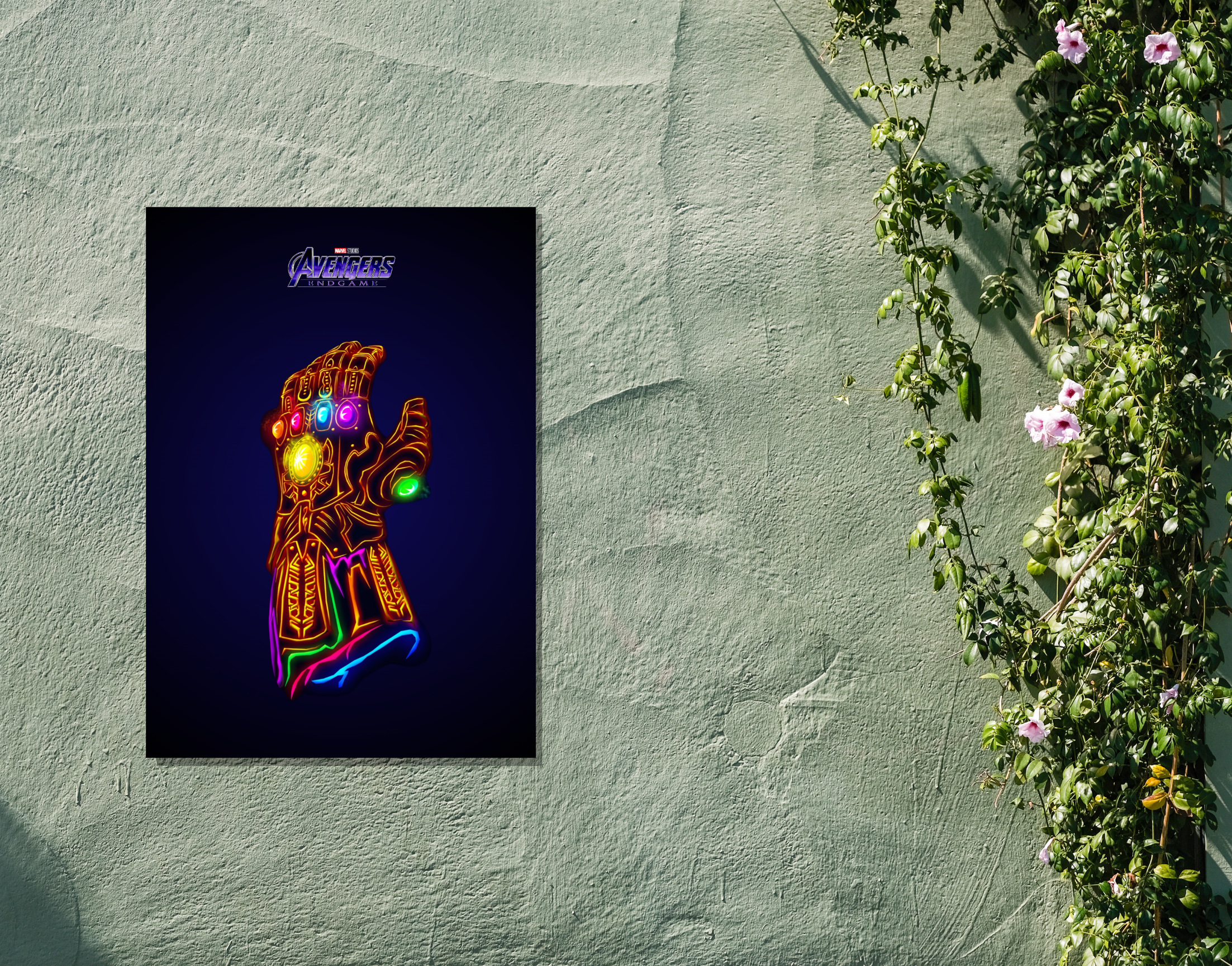 "THANOS-INFINITY STONES"- Shiny & Sturdy Metallic Poster Art That Pops & Sticks (Literally!)