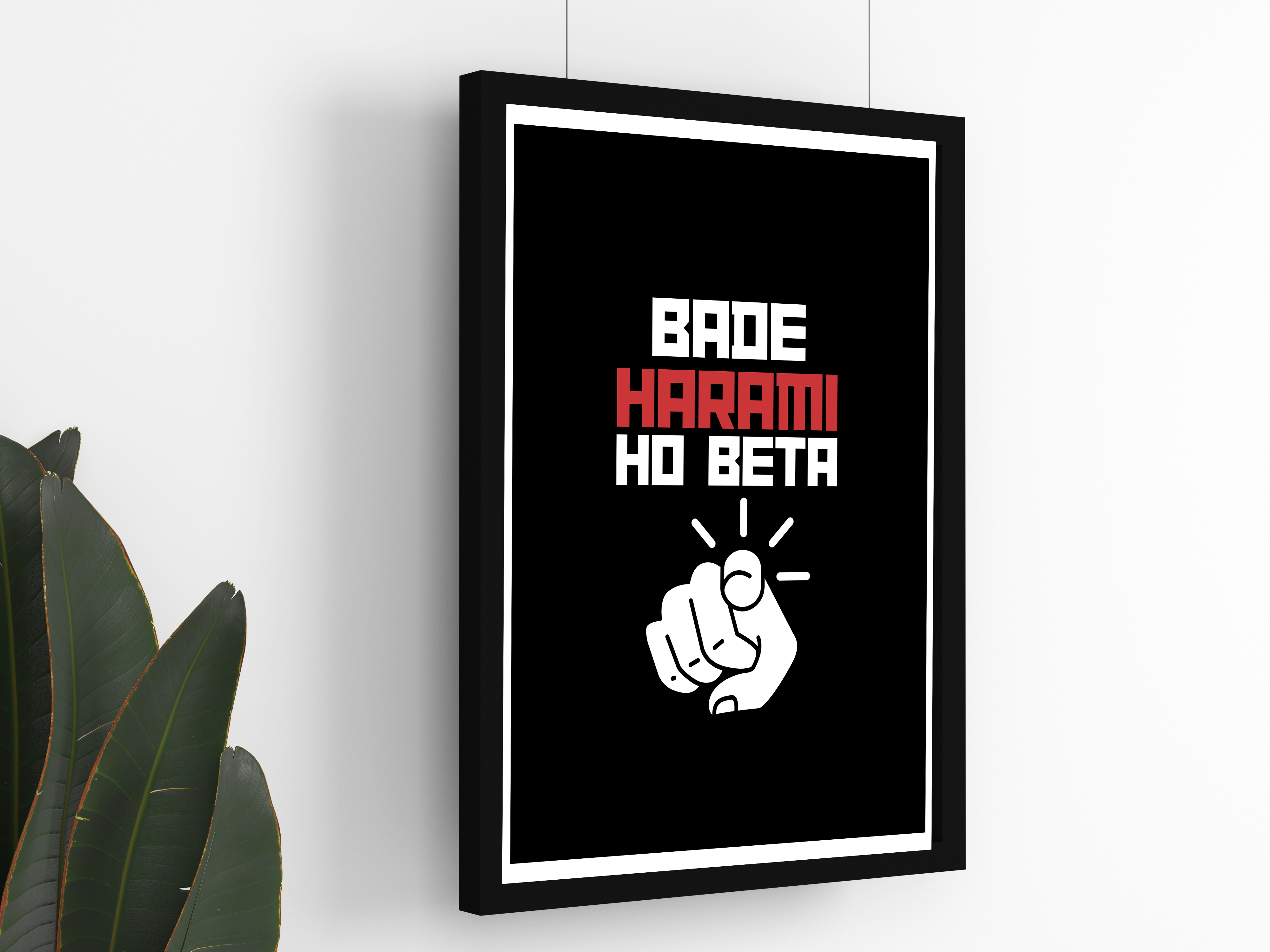 "Bade Harami Ho Beta!" Poster: Add a Touch of Personality to Your Space