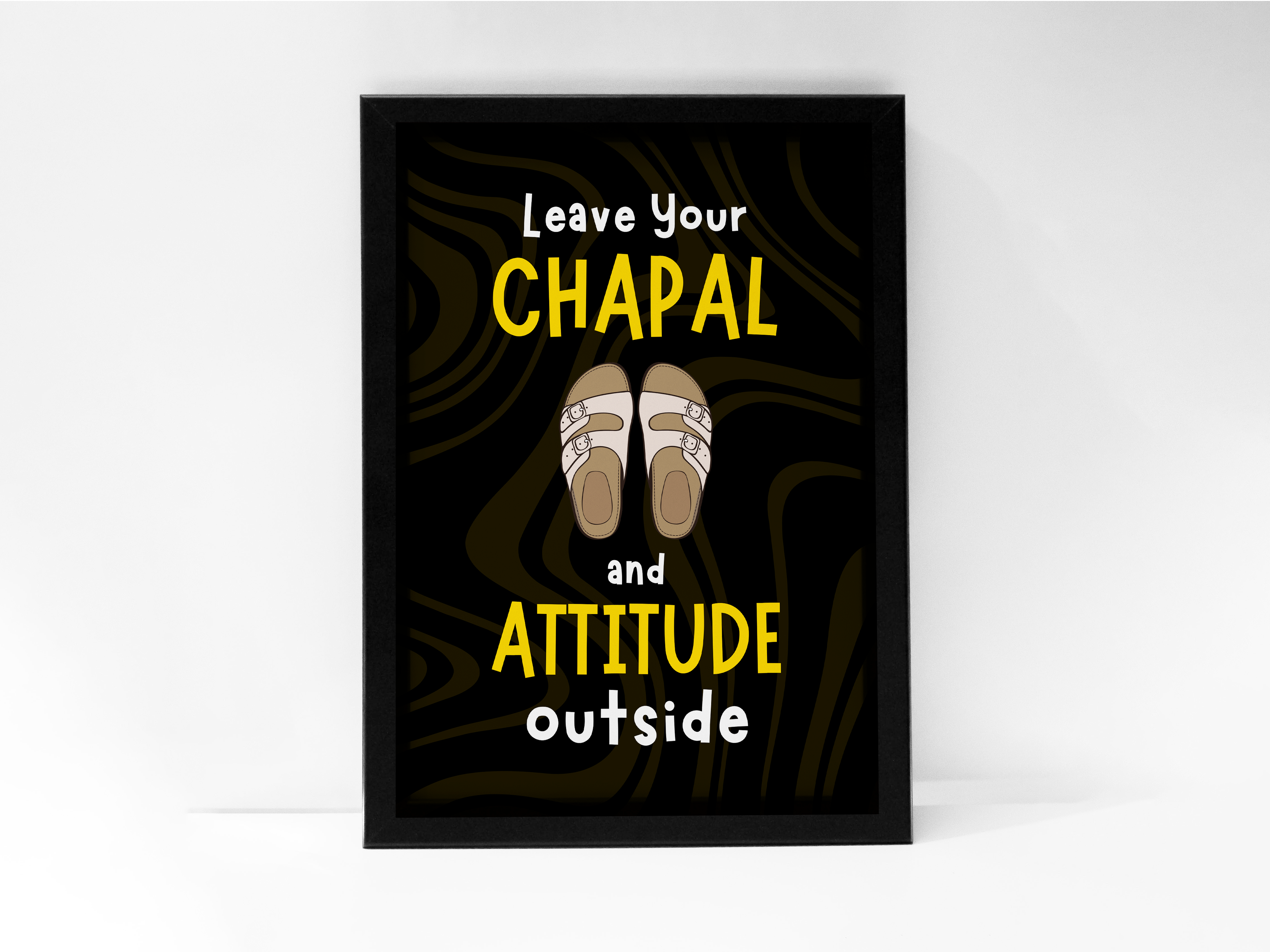 "Chapal & Attitude: Fun Version" Poster: Add a Touch of Personality to Your Space