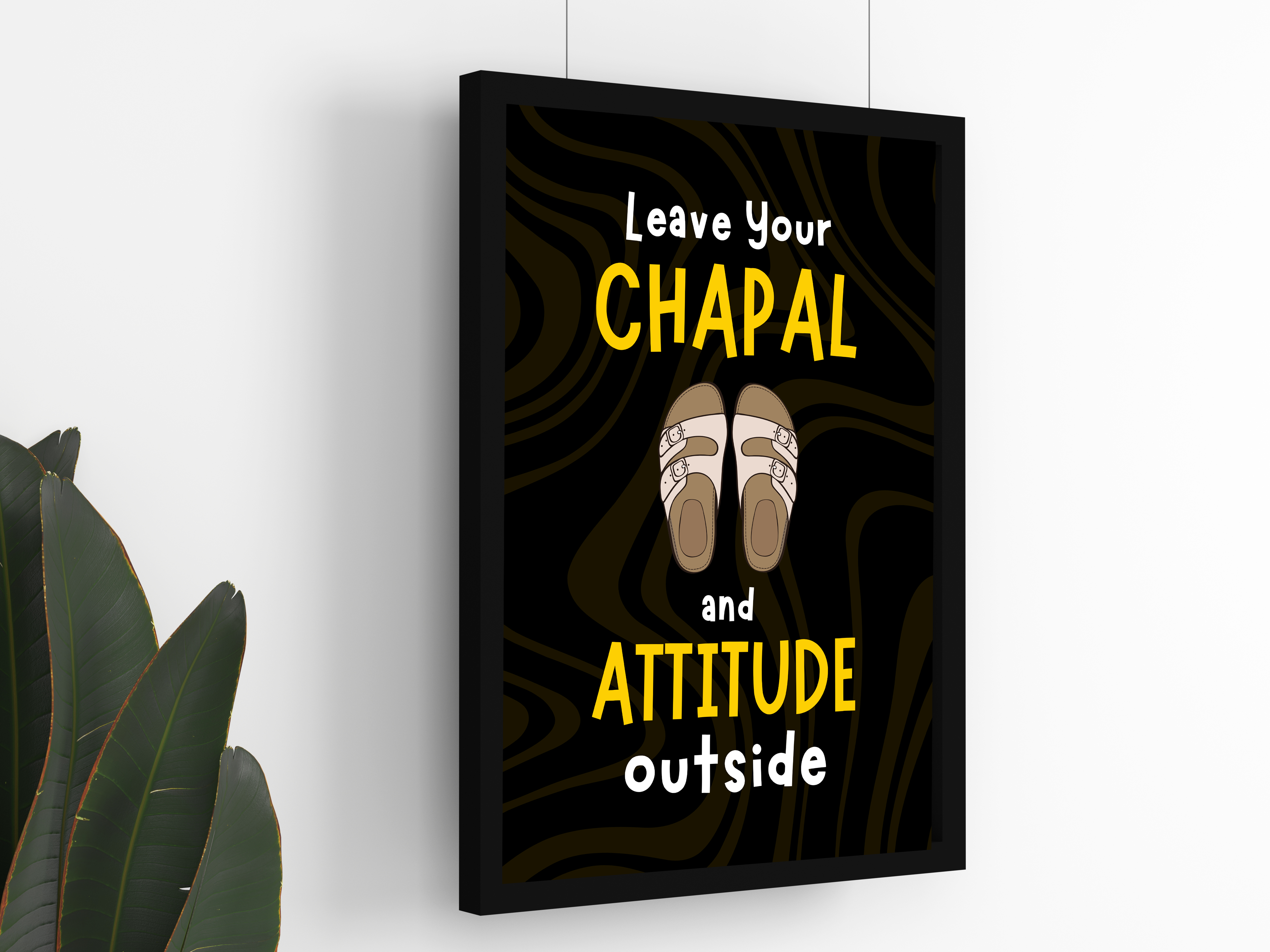 "Chapal & Attitude: Fun Version" Poster: Add a Touch of Personality to Your Space