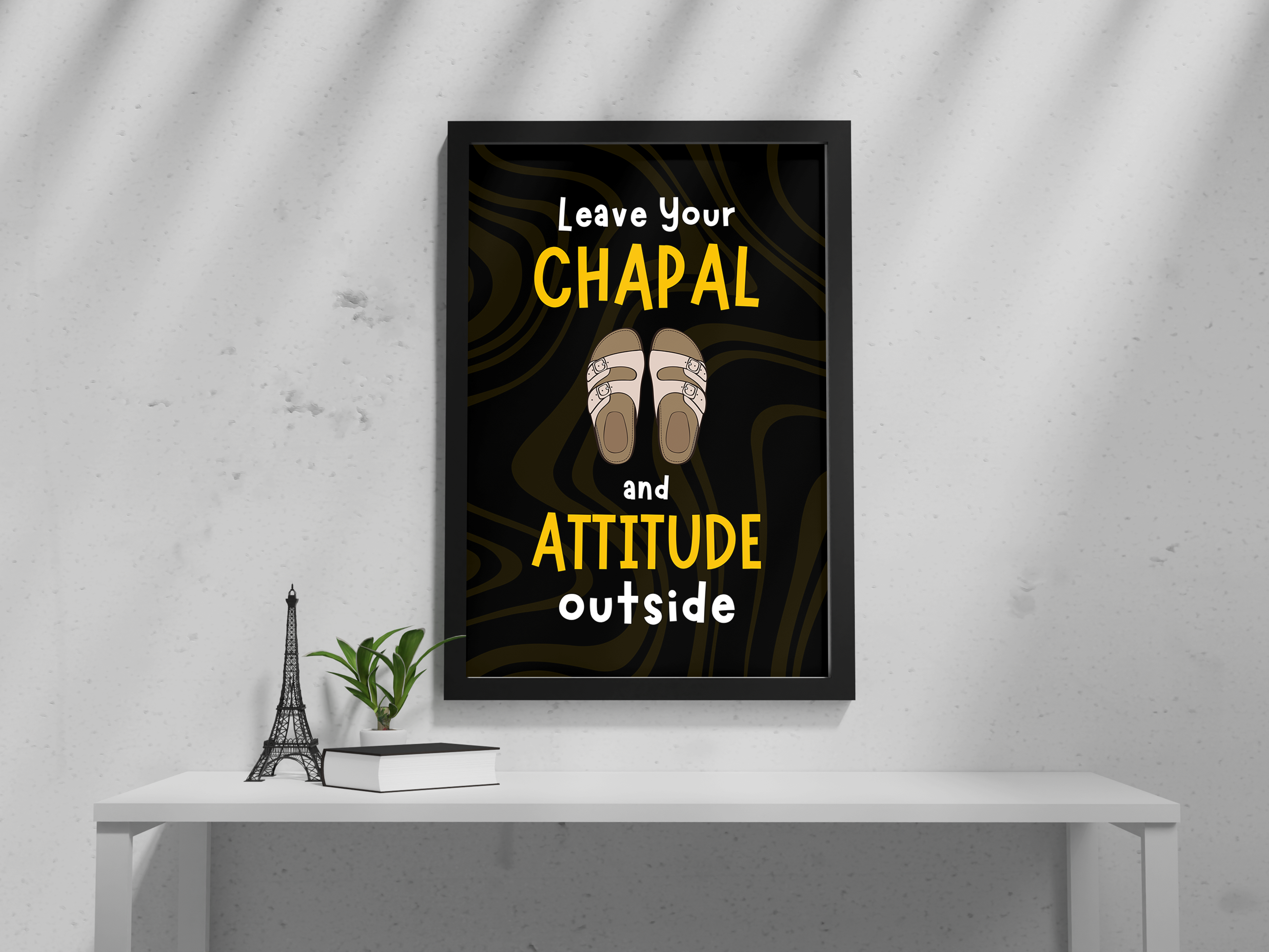 "Chapal & Attitude: Fun Version" Poster: Add a Touch of Personality to Your Space