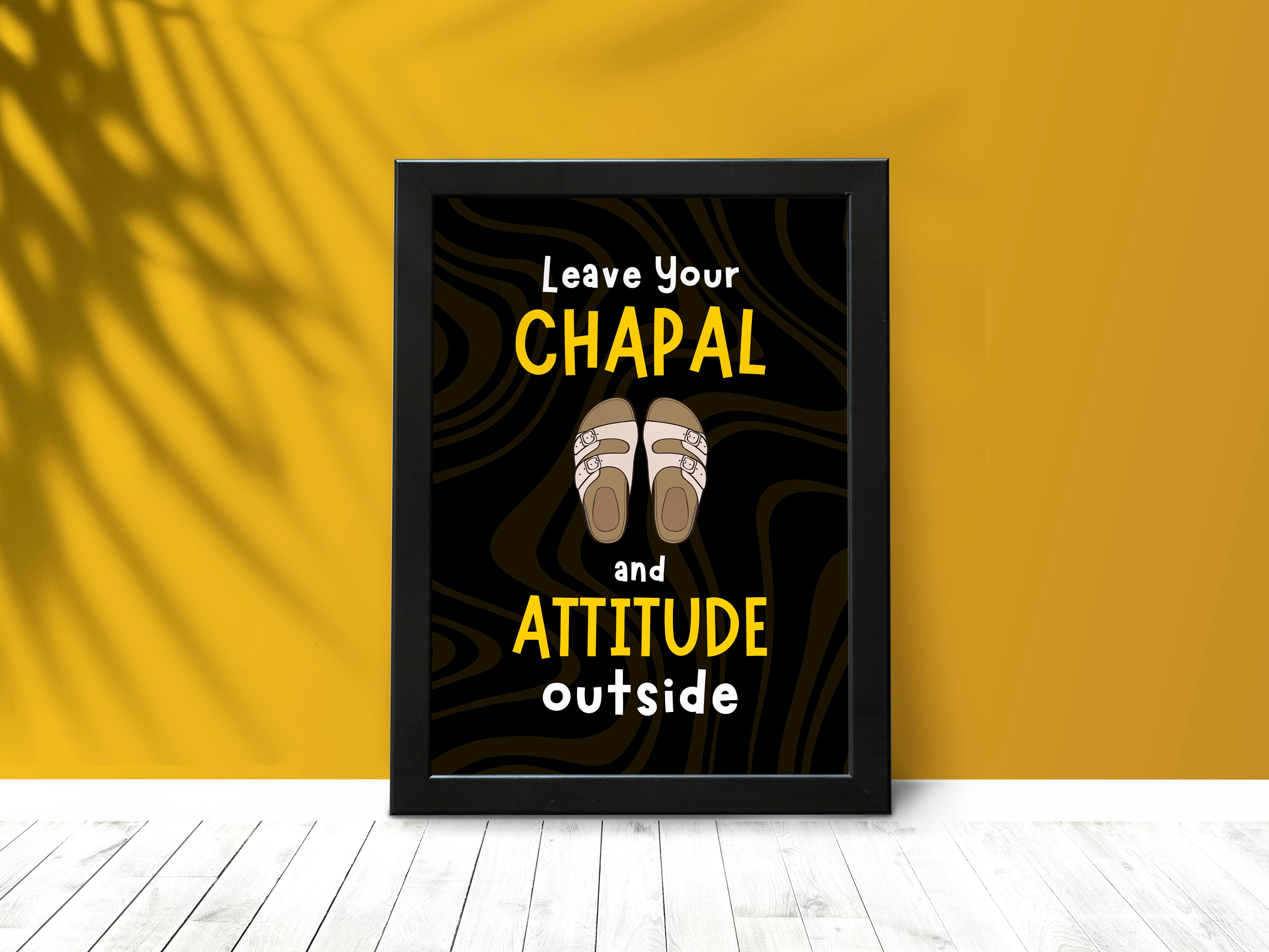 "Chapal & Attitude: Fun Version" Poster: Add a Touch of Personality to Your Space
