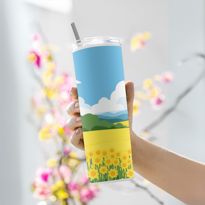 "COUNTRYSIDE" Tumbler with Metal Straw