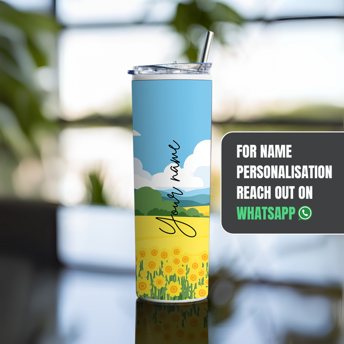"COUNTRYSIDE" Tumbler with Metal Straw