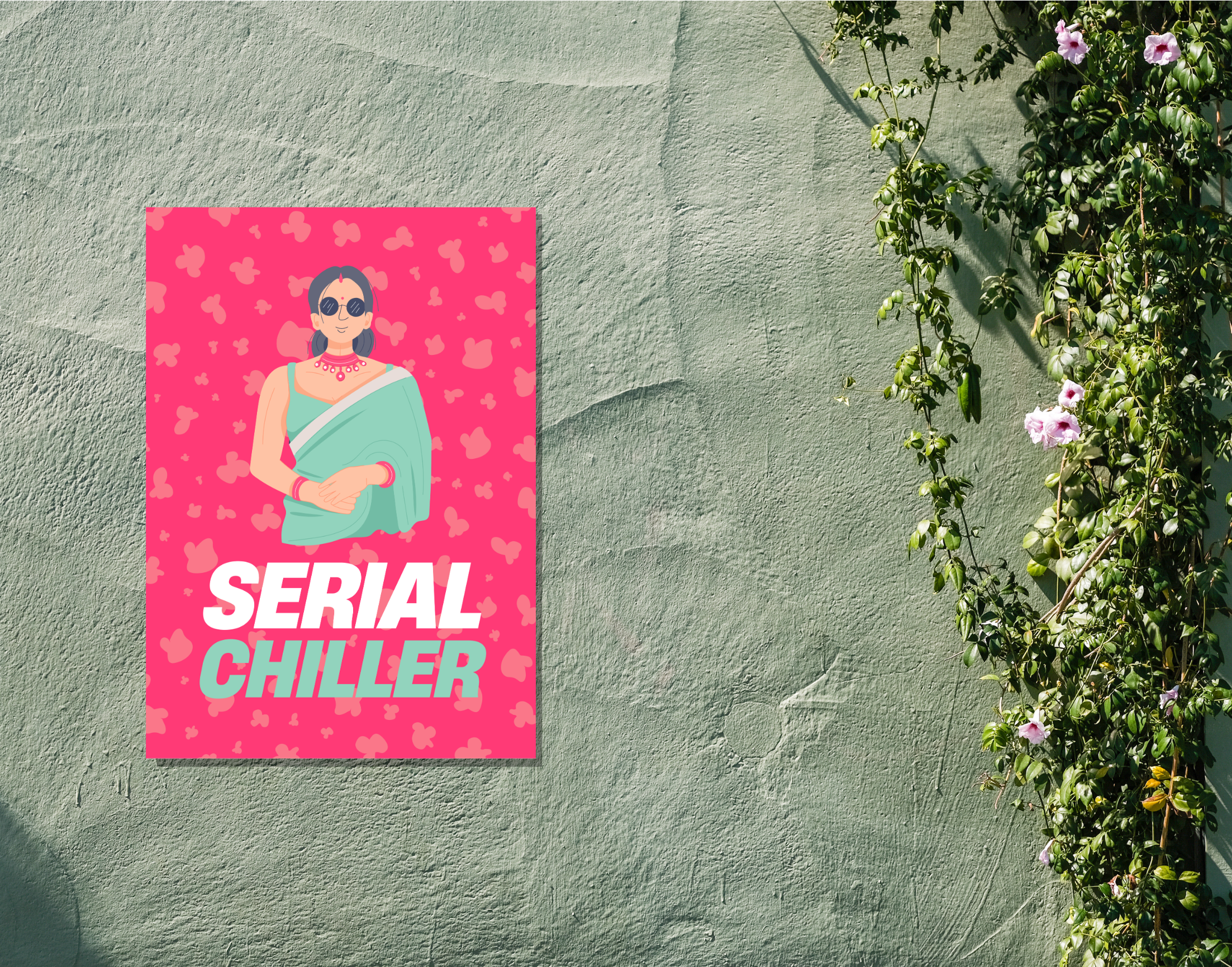 "SERIAL CHILLER-WOMEN EDITION"- Shiny & Sturdy Metallic Poster Art That Pops & Sticks (Literally!)