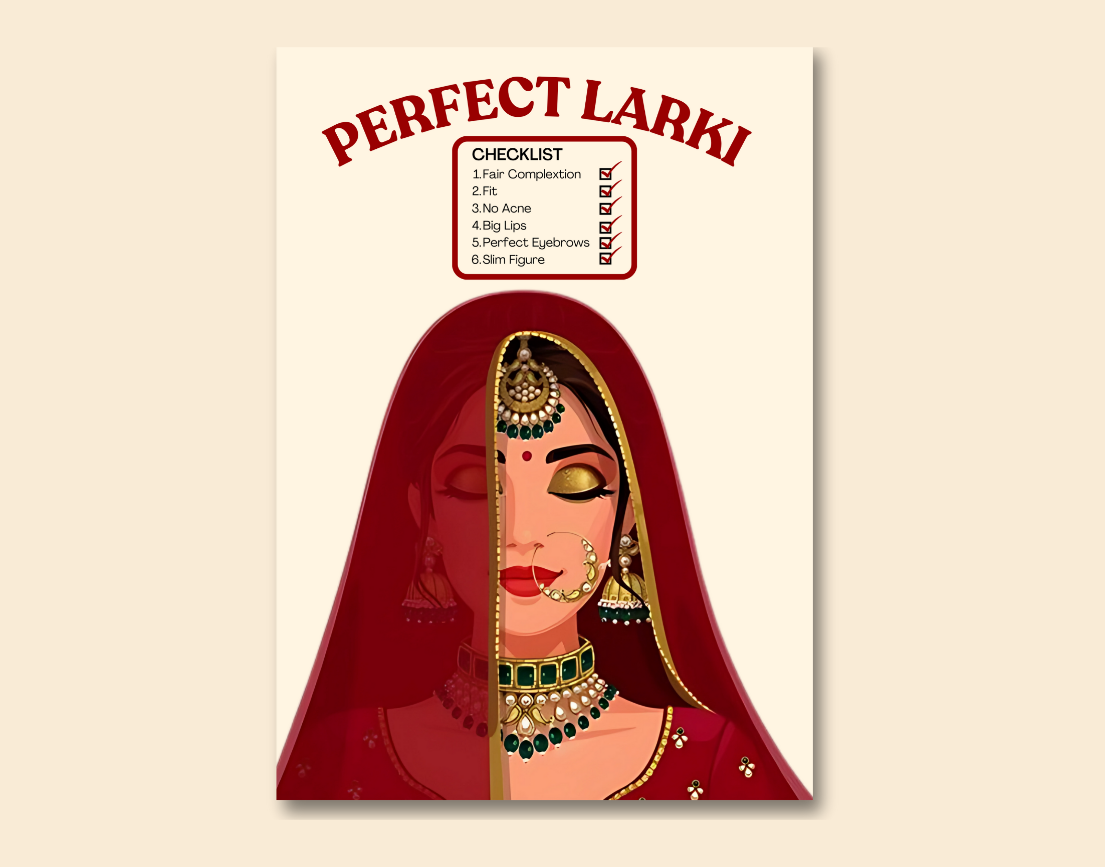 "PERFECT LARKI-WOMEN EDITION"- Shiny & Sturdy Metallic Poster Art That Pops & Sticks (Literally!)