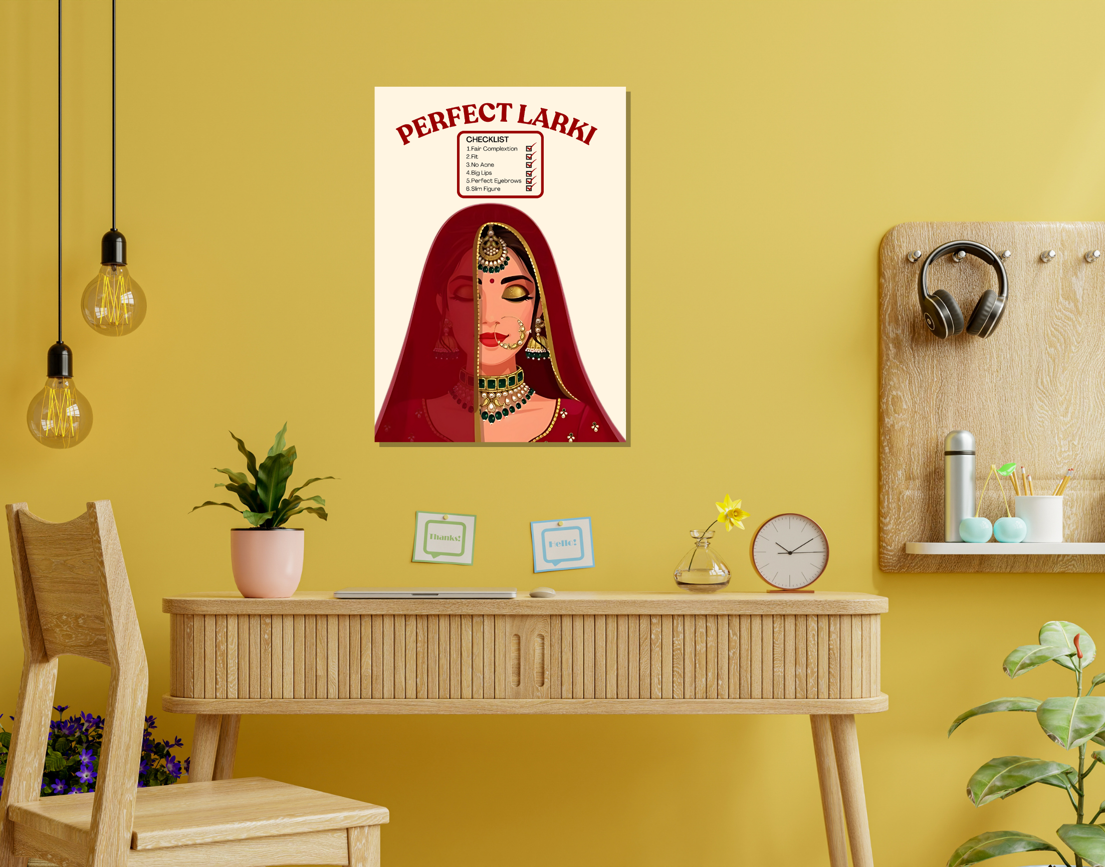 "PERFECT LARKI-WOMEN EDITION"- Shiny & Sturdy Metallic Poster Art That Pops & Sticks (Literally!)