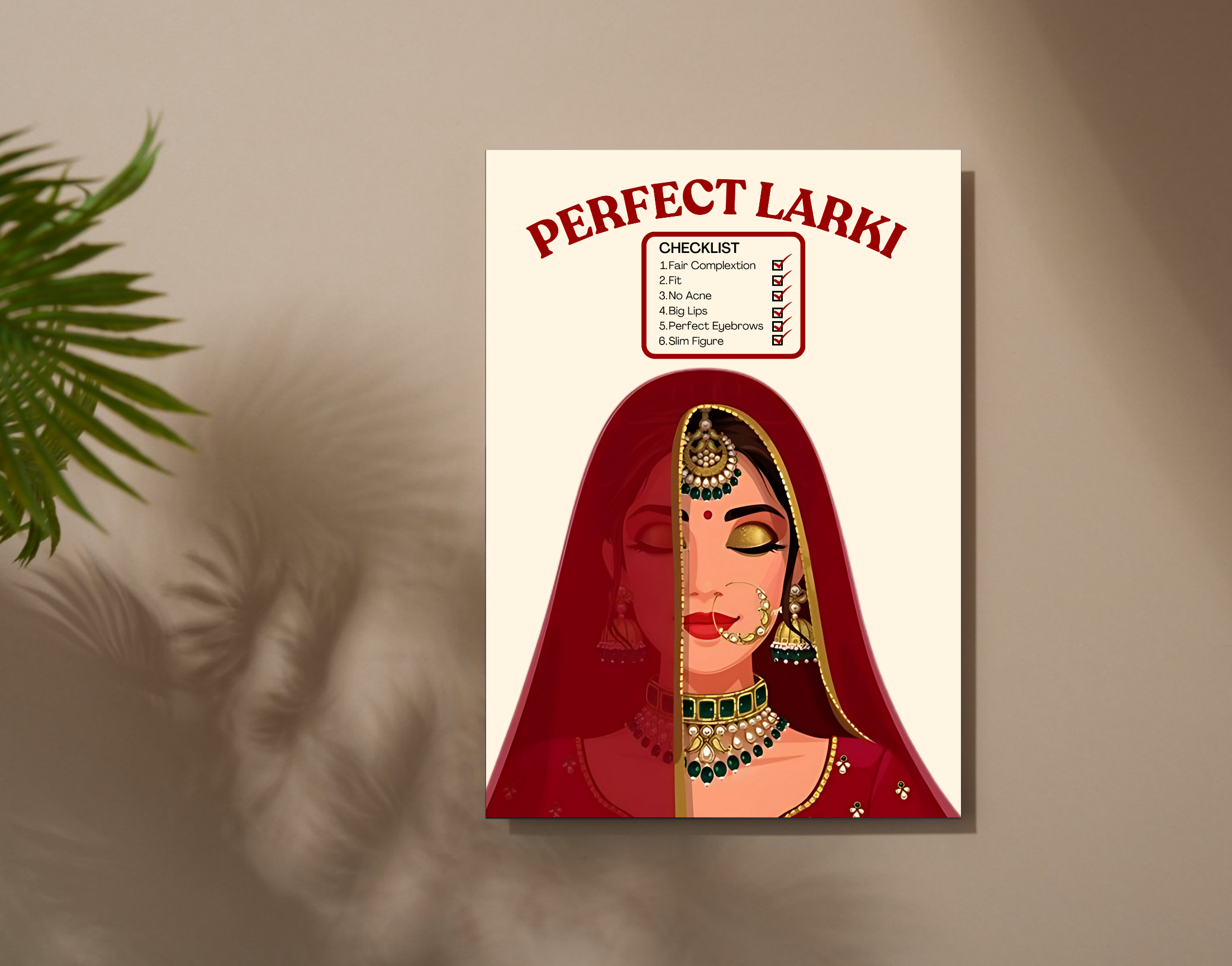 "PERFECT LARKI-WOMEN EDITION"- Shiny & Sturdy Metallic Poster Art That Pops & Sticks (Literally!)