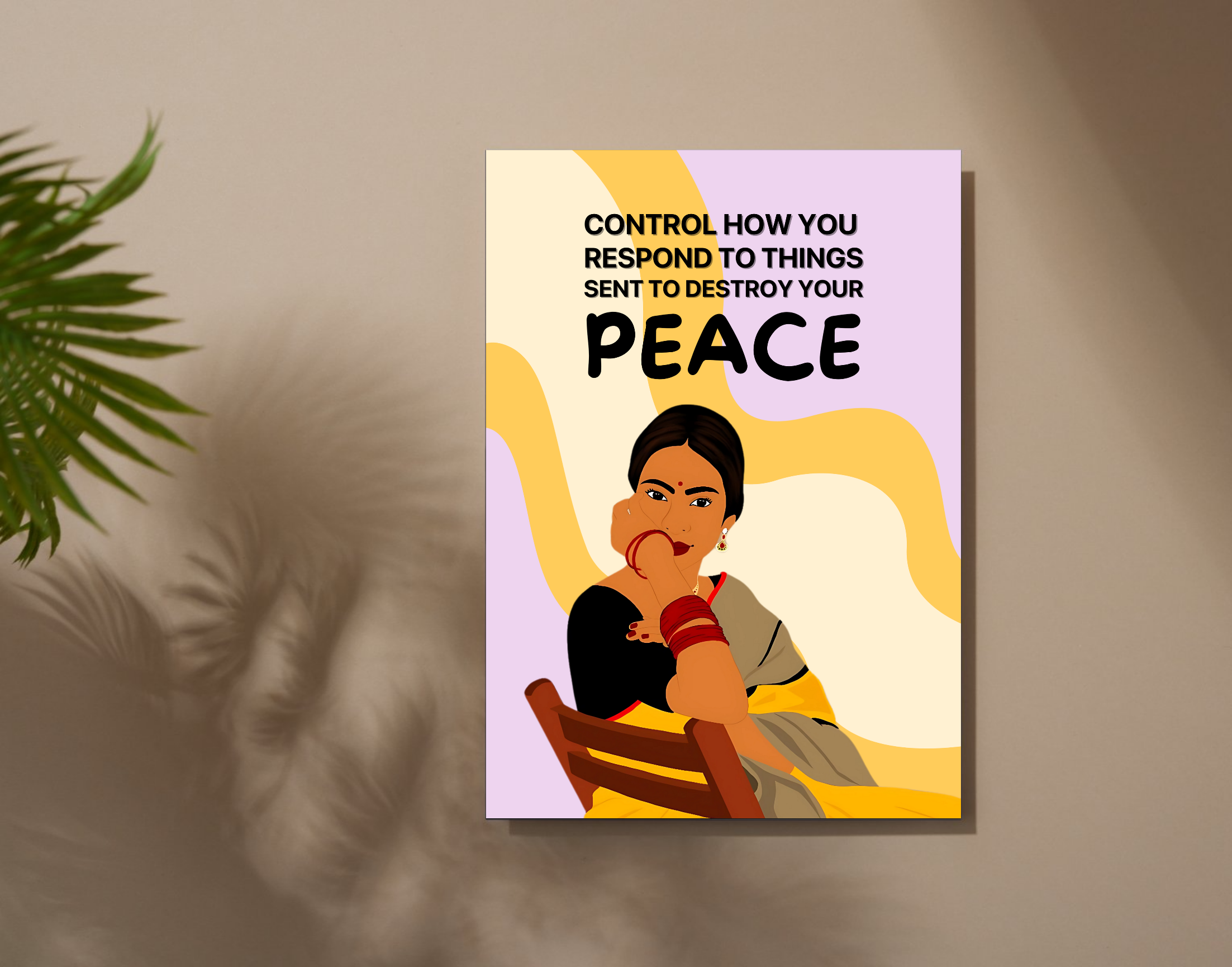 "PEACE-WOMEN EDITION"- Shiny & Sturdy Metallic Poster Art That Pops & Sticks (Literally!)