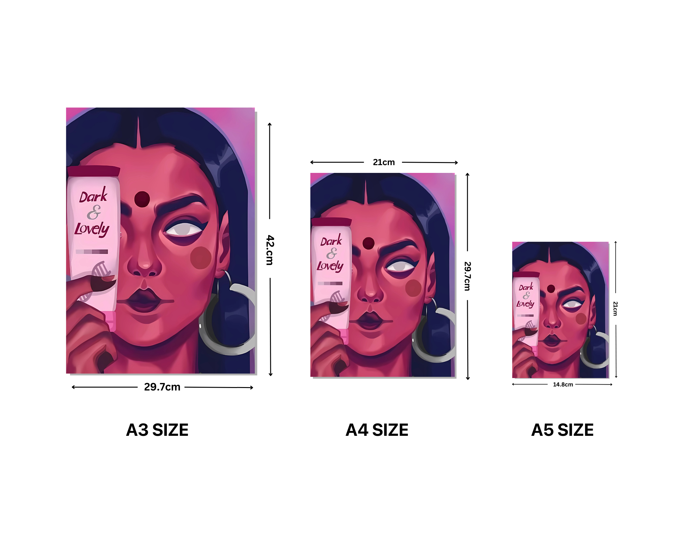 "DARK AND LOVELY-WOMEN EDITION"- Shiny & Sturdy Metallic Poster Art That Pops & Sticks (Literally!)