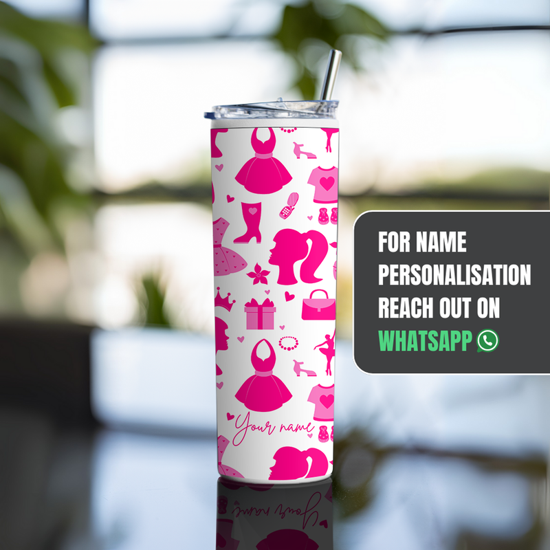 "WOMEN'S DAY THEME" Tumbler with Metal Straw