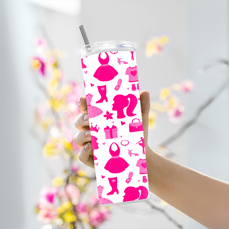 "WOMEN'S DAY THEME" Tumbler with Metal Straw