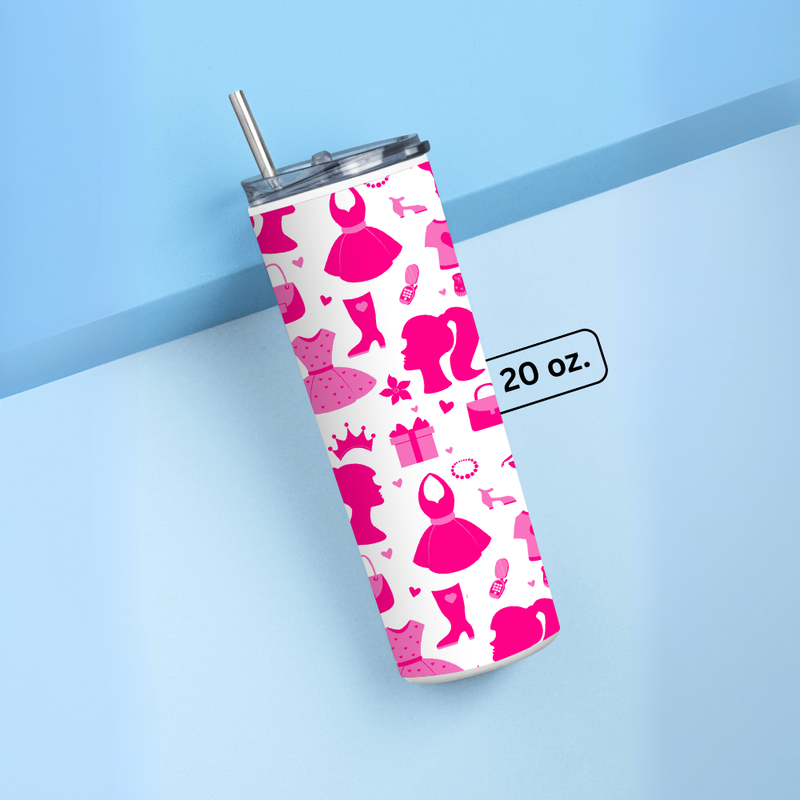 "WOMEN'S DAY THEME" Tumbler with Metal Straw