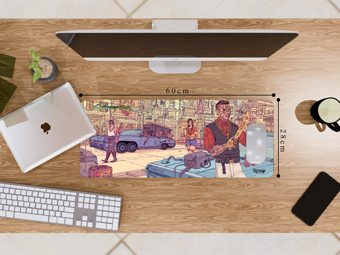 "CYBERPUNK GAMING STREET VIEW" Gaming Mousepad- Elevate Your Gaming Experience
