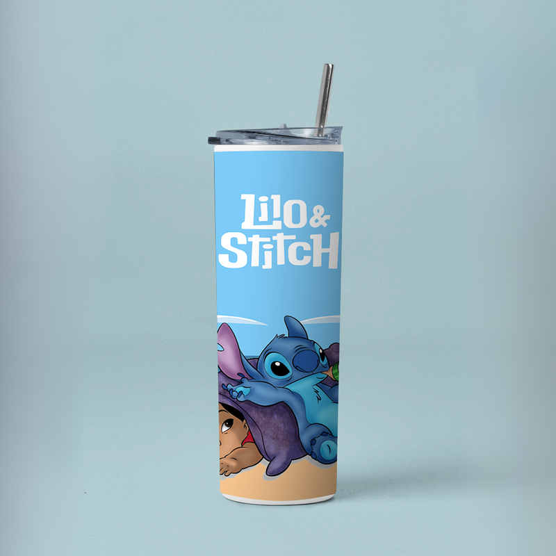 "LILO & STITCH" Tumbler with Metal Straw